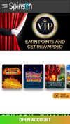 Spinson homepage screenshot
