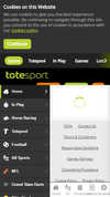 Totesport homepage screenshot