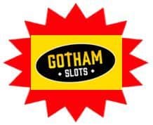 Gotham Slots logo, a Kong Casino sister site