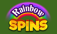 Rainbow Spins logo, an Aztec Wins sister site