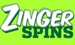Zinger Spins logo, part of the 888 and Dragonfish family