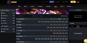 Donbet sportsbook screenshot