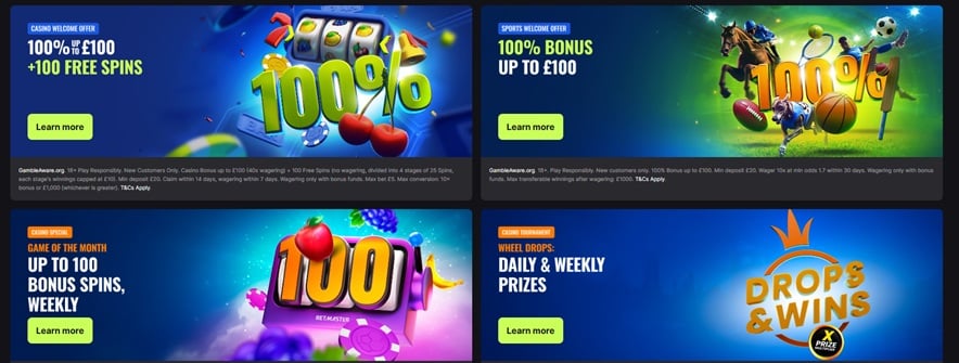 Betmaster welcome bonus and promotions