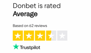 Donbet player reviews on Trustpilot screenshot