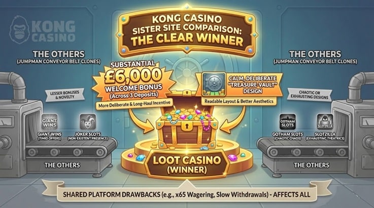 Kong Casino sister sites compared side by side