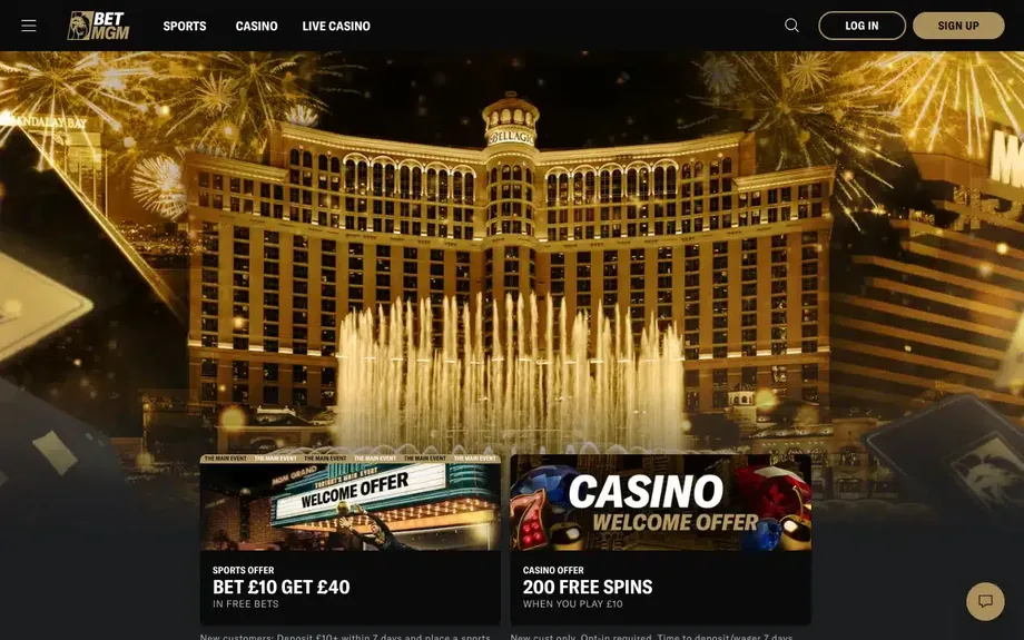 BetMGM casino lobby screenshot